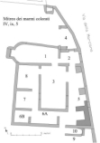 06112 ostia - regio iv - insula ix - caupona del dio pan e mitreo dei marmi colorati (iv,ix,5) - grundriss - spate phase - caupona - quelle - david et al - 2014.jpg